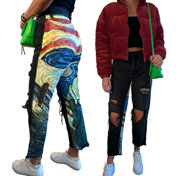 Hand-Painted Scream Pants - Picture 3 of 11